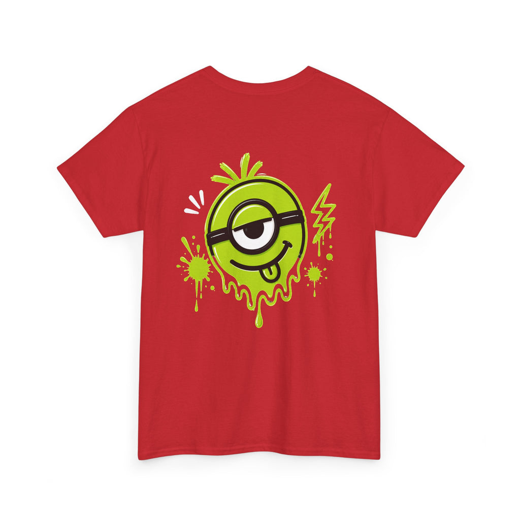 Juicy Graffiti Tee — Neon Green Street Art Graphic T-Shirt