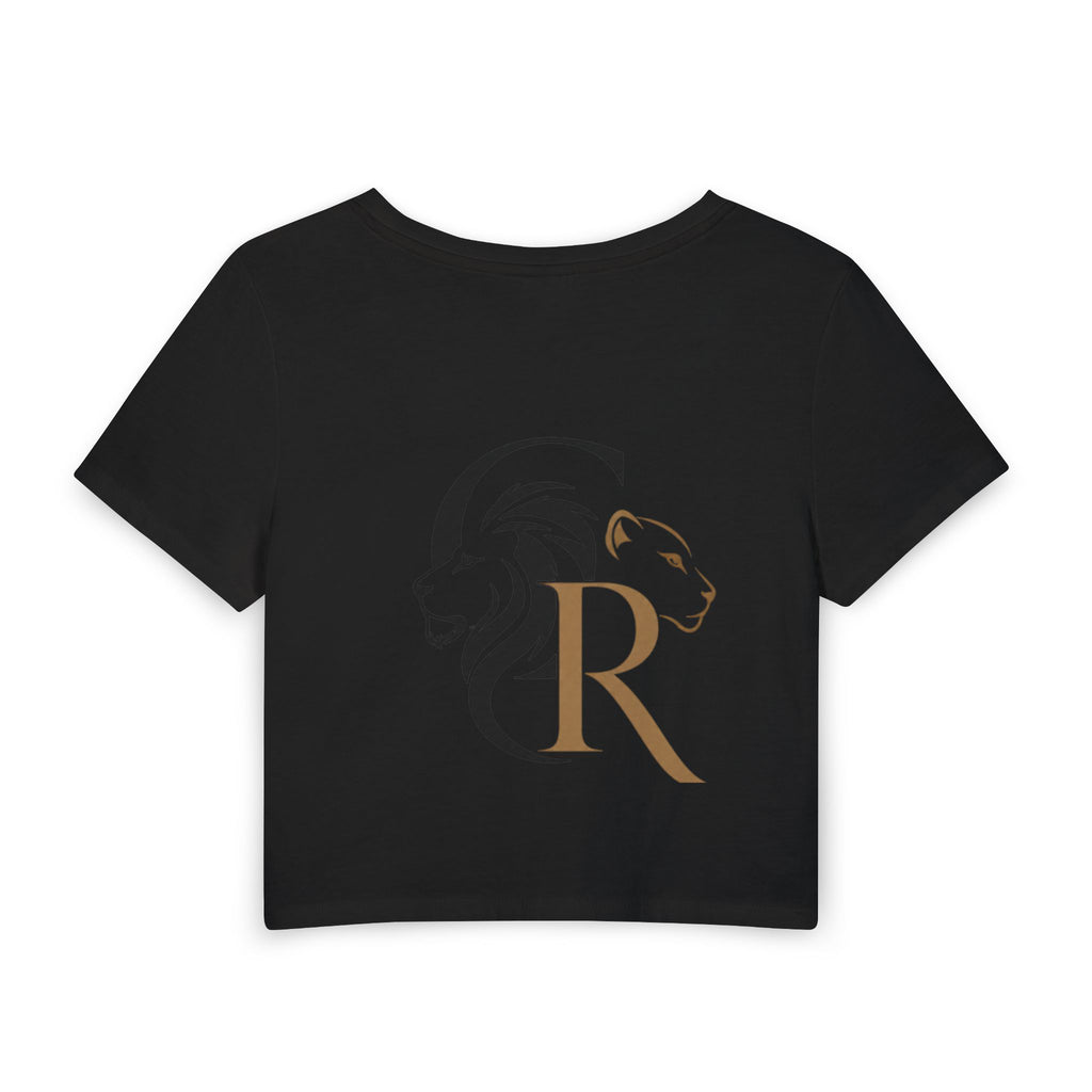Women's Baby Tee — Cute Sandwich & Smoothie 'CAPTCHA IN' Graphic Crop Top