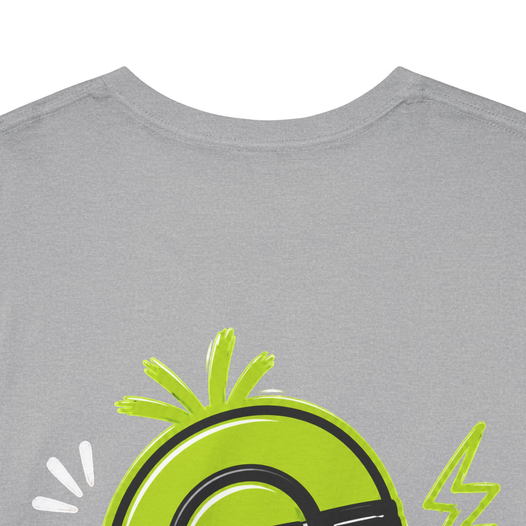 Juicy Graffiti Tee — Neon Green Street Art Graphic T-Shirt