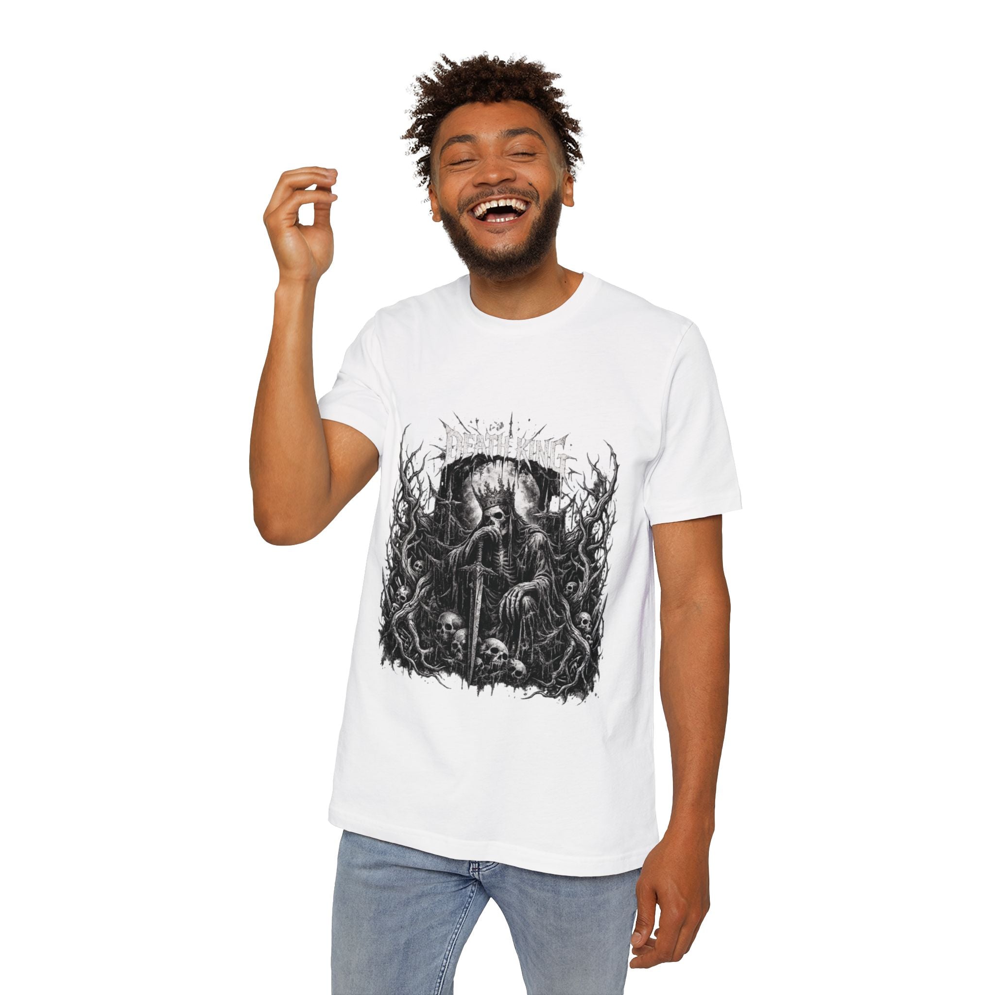 Grim Reaper Forest T-Shirt — Dark Skull Gothic Tee