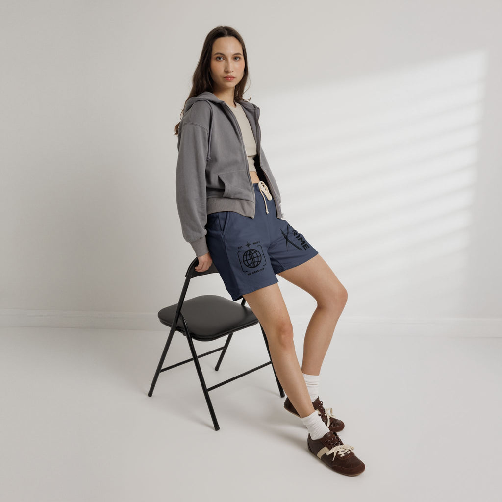 Sweat Shorts — 'Prime' Graphic Fleece Lounge Shorts