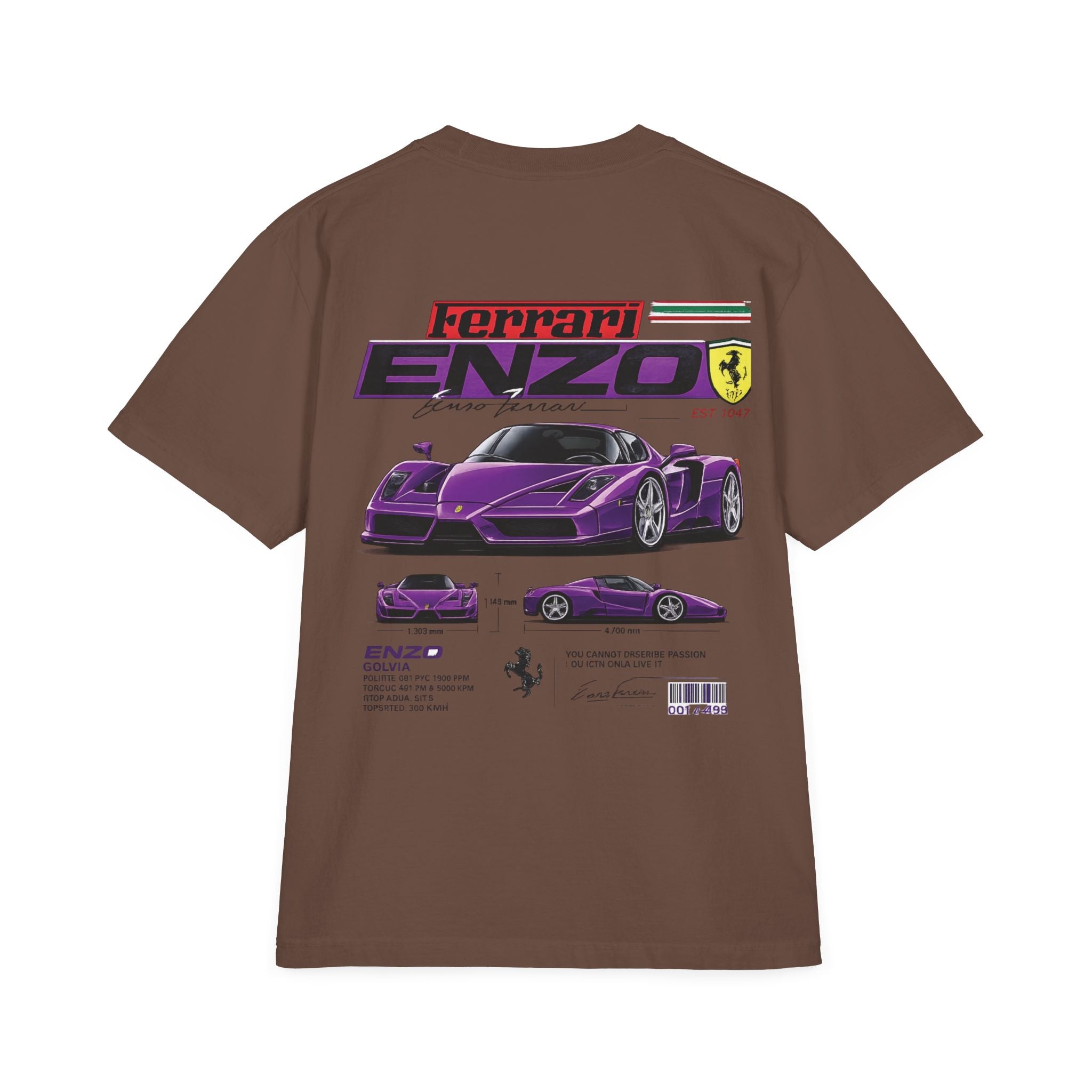 Graphic Tee — Purple Streetwear Car & Character Design