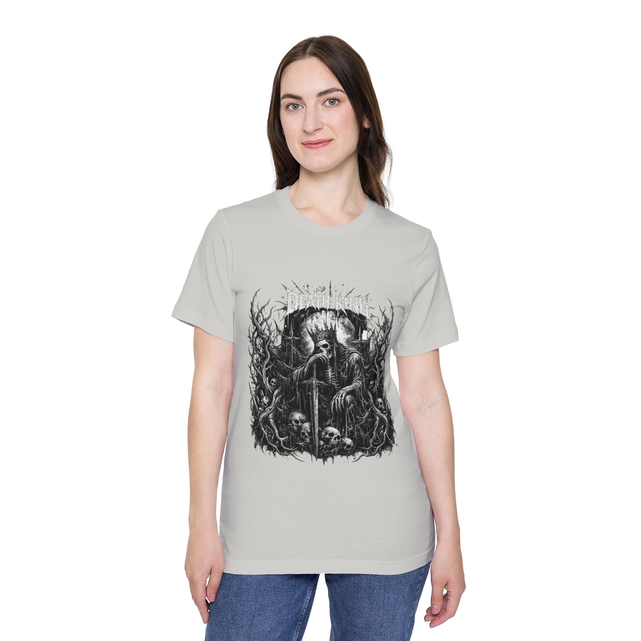 Grim Reaper Forest T-Shirt — Dark Skull Gothic Tee