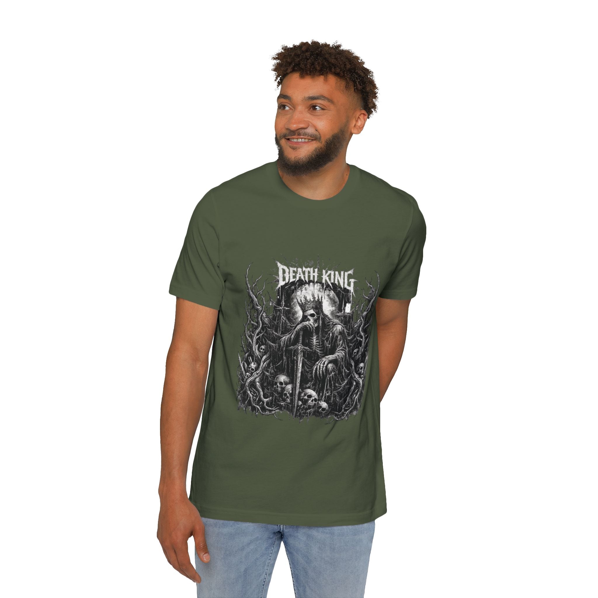 Grim Reaper Forest T-Shirt — Dark Skull Gothic Tee
