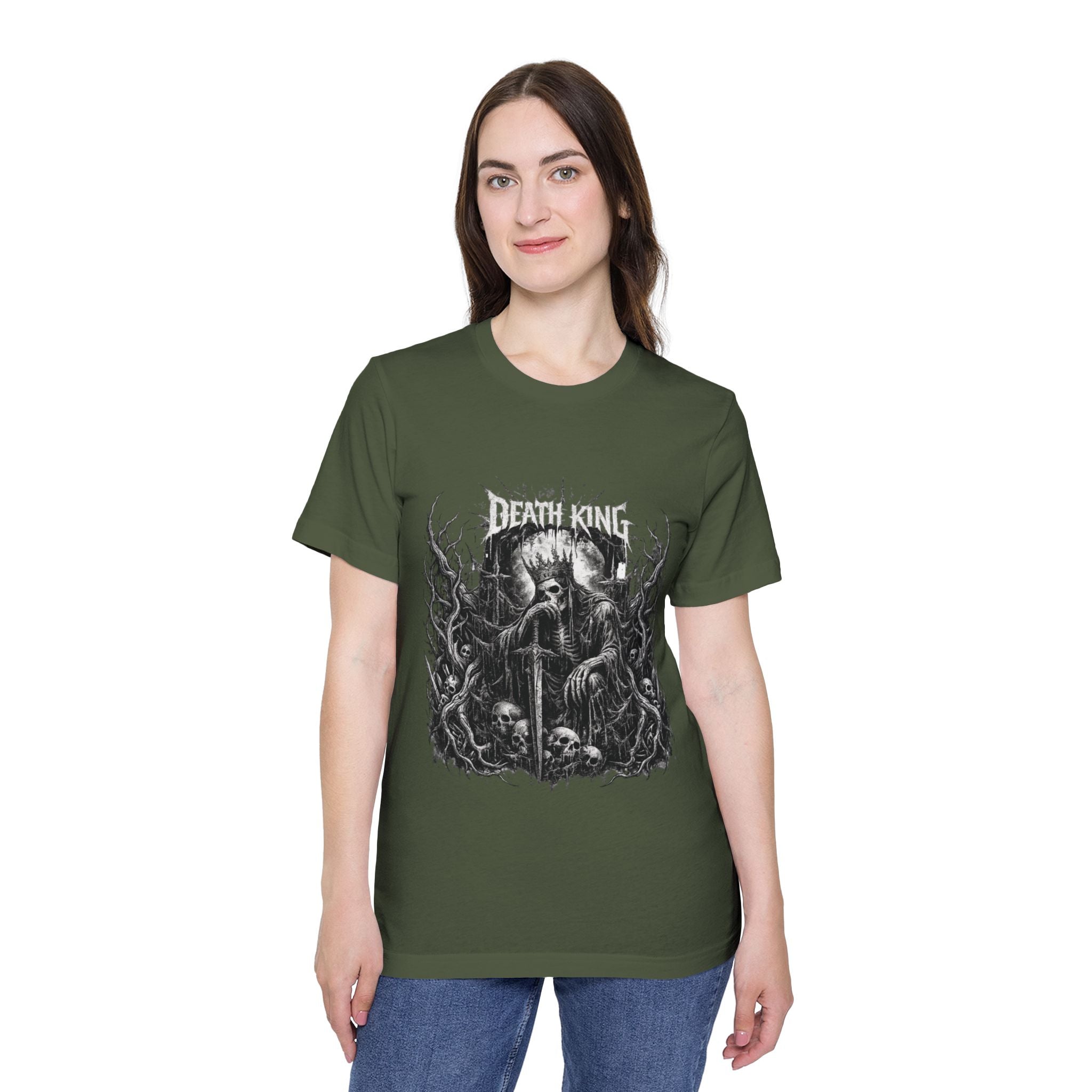 Grim Reaper Forest T-Shirt — Dark Skull Gothic Tee