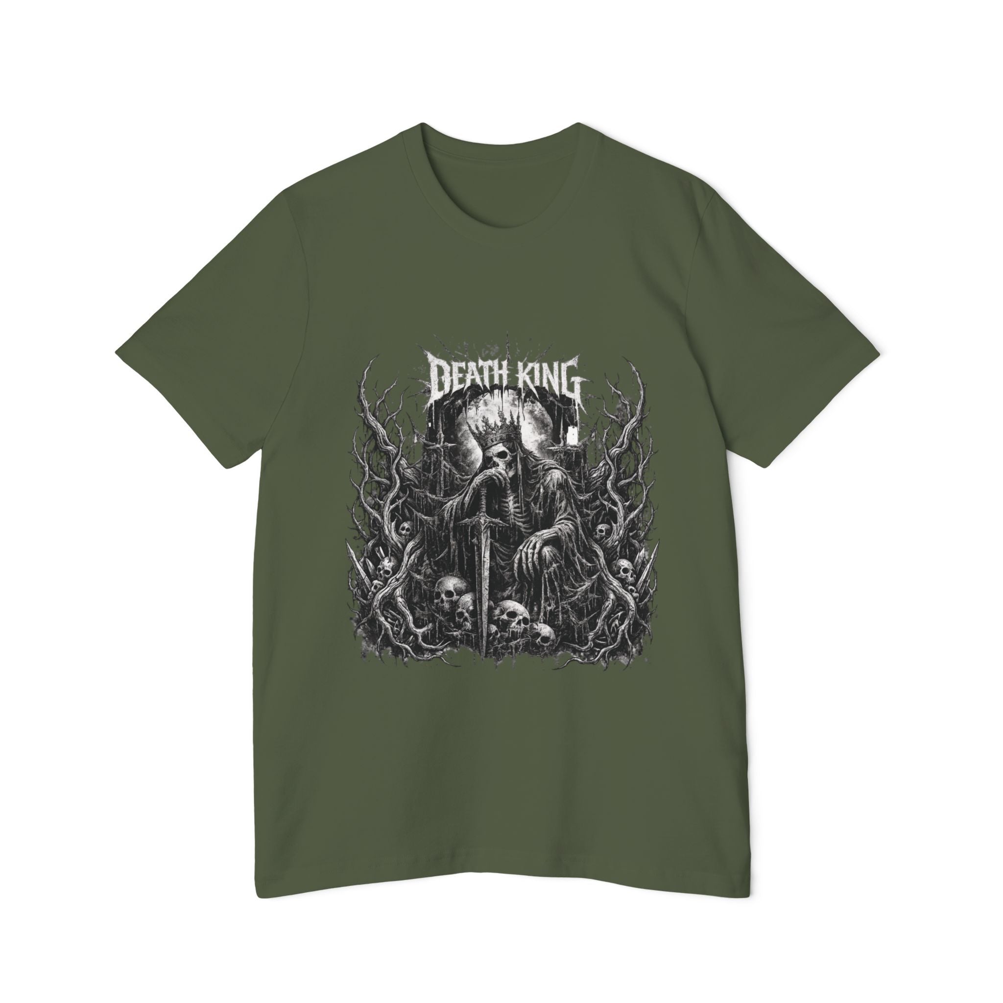Grim Reaper Forest T-Shirt — Dark Skull Gothic Tee