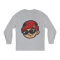 Streetwear Smiley Face Long Sleeve T-Shirt — Red Beanie Cool Kid Graphic