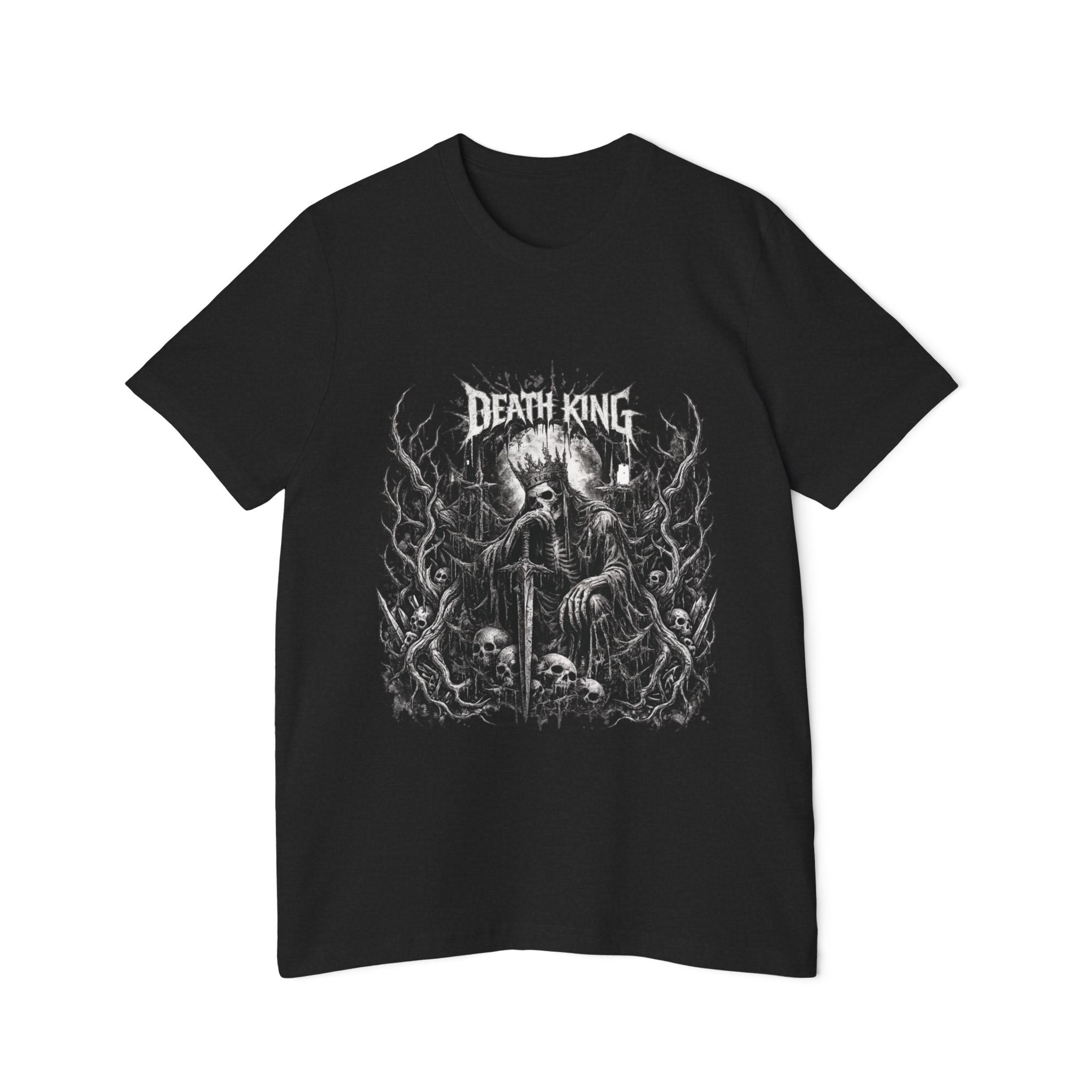 Grim Reaper Forest T-Shirt — Dark Skull Gothic Tee