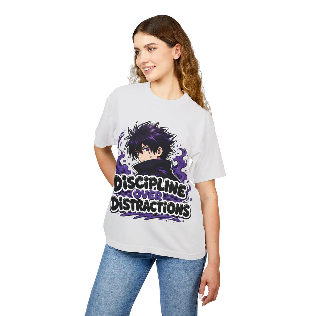 Discipline Over Distractions Graphic Tee — ‘Unbreakable’ Anime-Inspired Streetwear