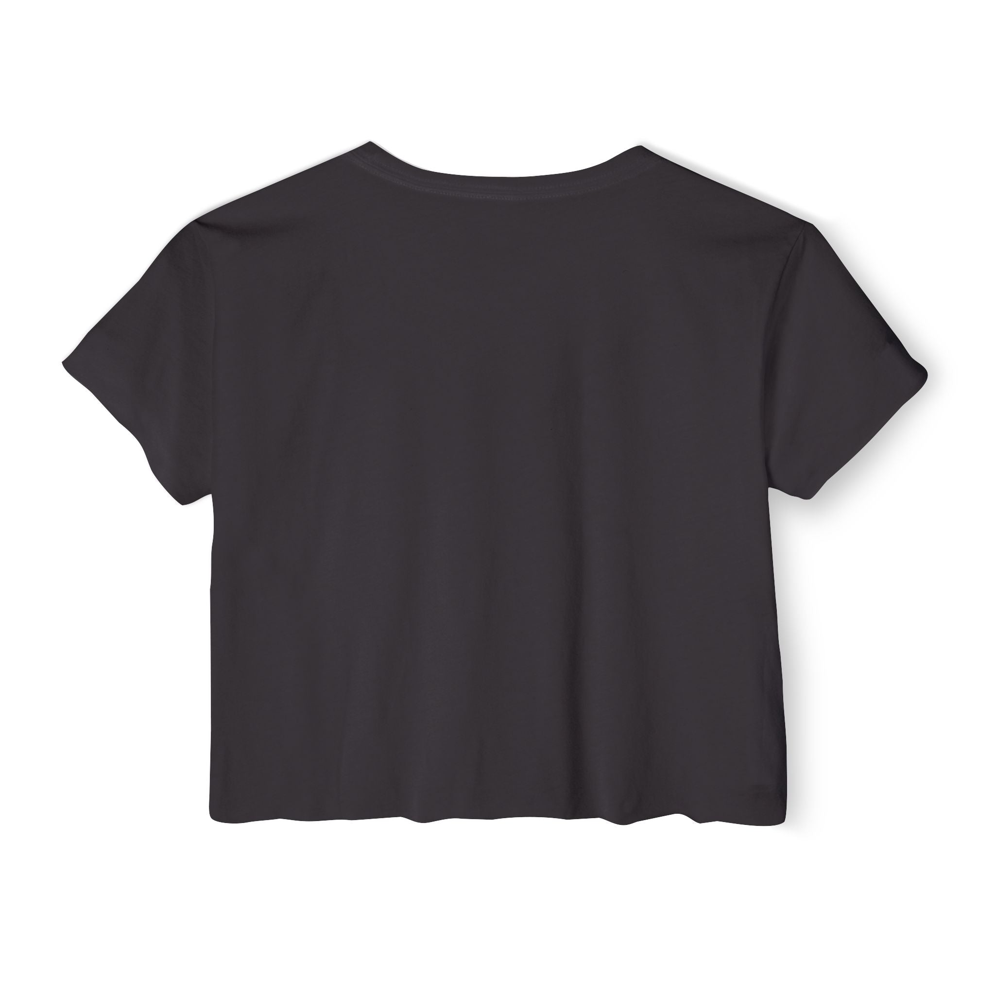 Crop Top — "I Reflect Your Vibe" Feminine Festival Graphic Tee