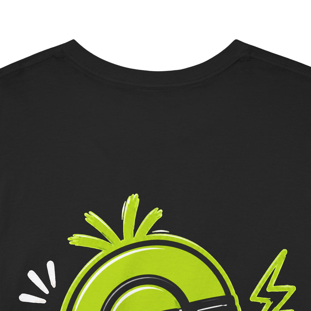 Juicy Graffiti Tee — Neon Green Street Art Graphic T-Shirt