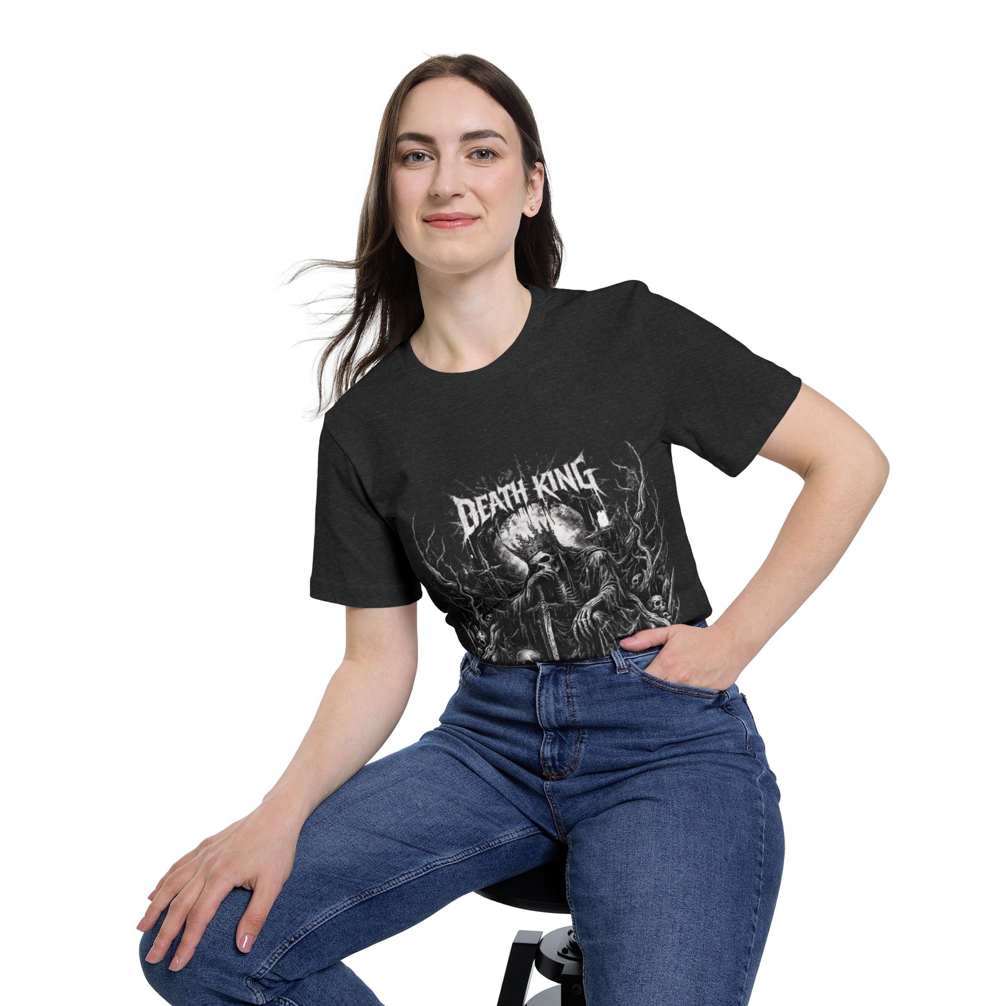 Grim Reaper Forest T-Shirt — Dark Skull Gothic Tee