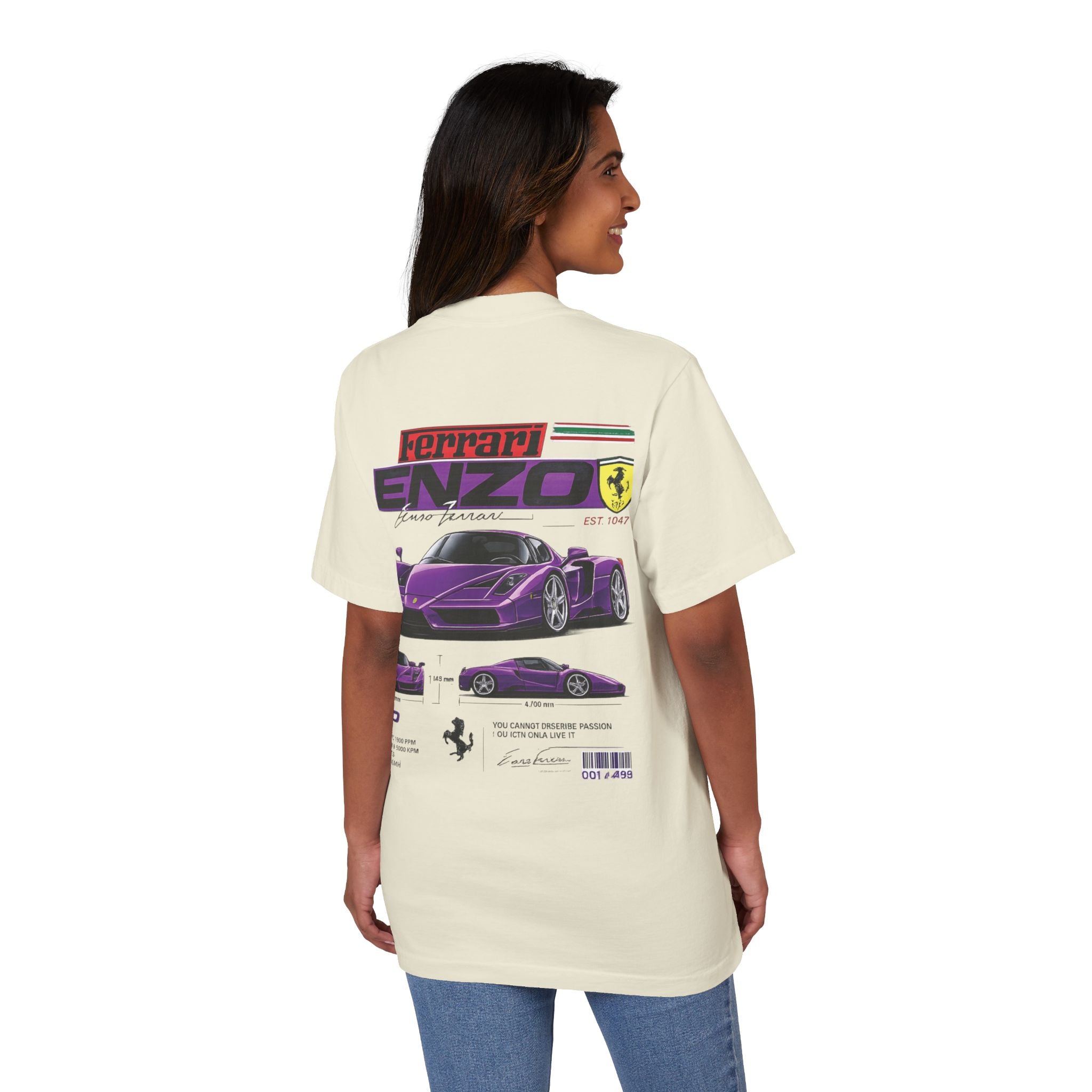 Graphic Tee — Purple Streetwear Car & Character Design