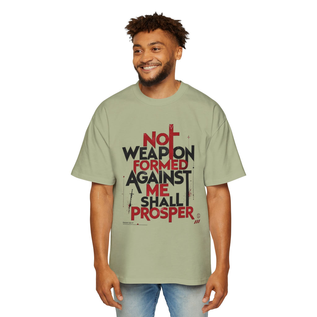 Faith Warrior T‑Shirt — “No Weapon Formed Against Me Shall Prosper” Inspirational Christian Tee