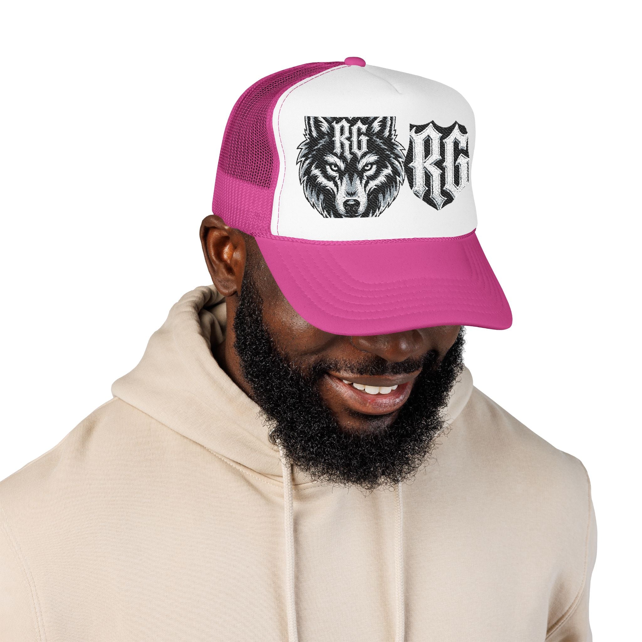 Wolf Patch Trucker Hat — RG Logo Foam Cap