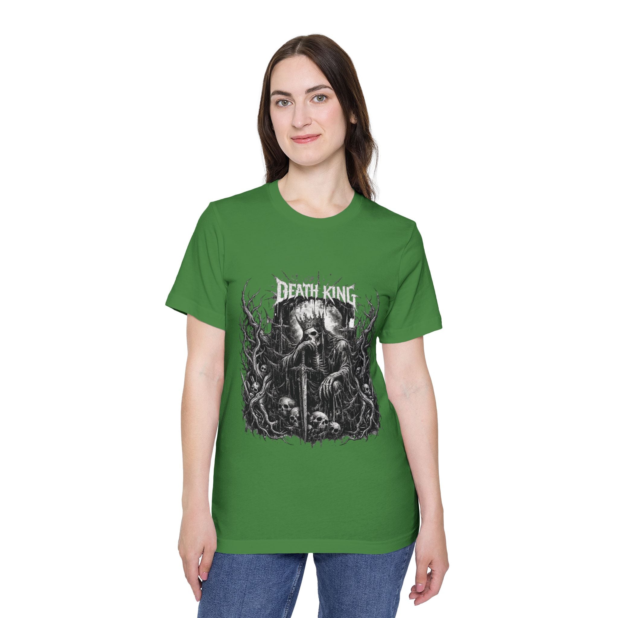Grim Reaper Forest T-Shirt — Dark Skull Gothic Tee