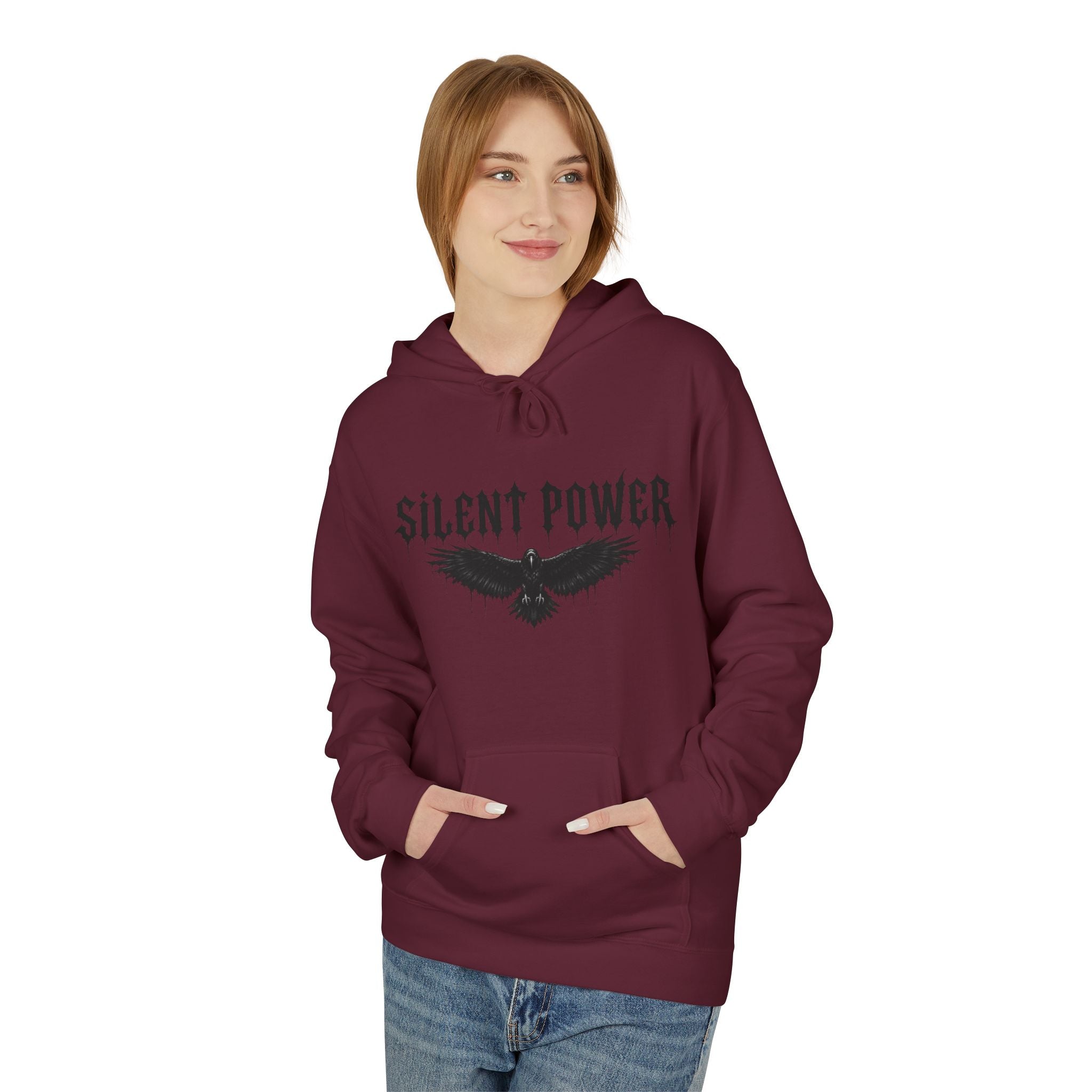 Silent Power Hoodie — Lion Crest Graphic Pullover
