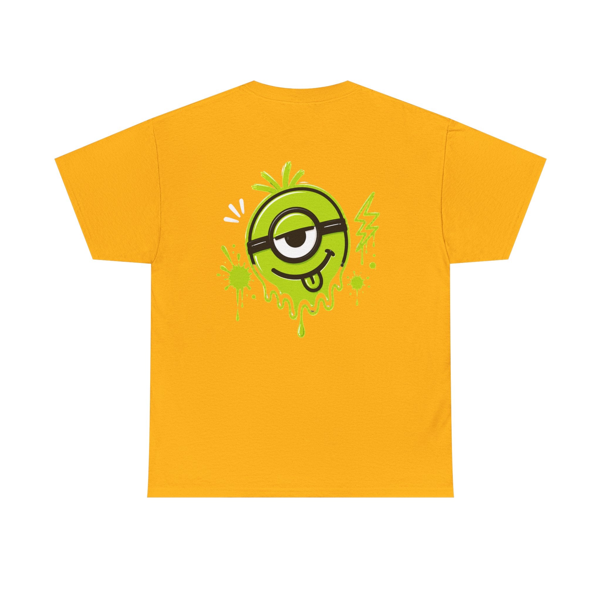 Juicy Graffiti Tee — Neon Green Street Art Graphic T-Shirt