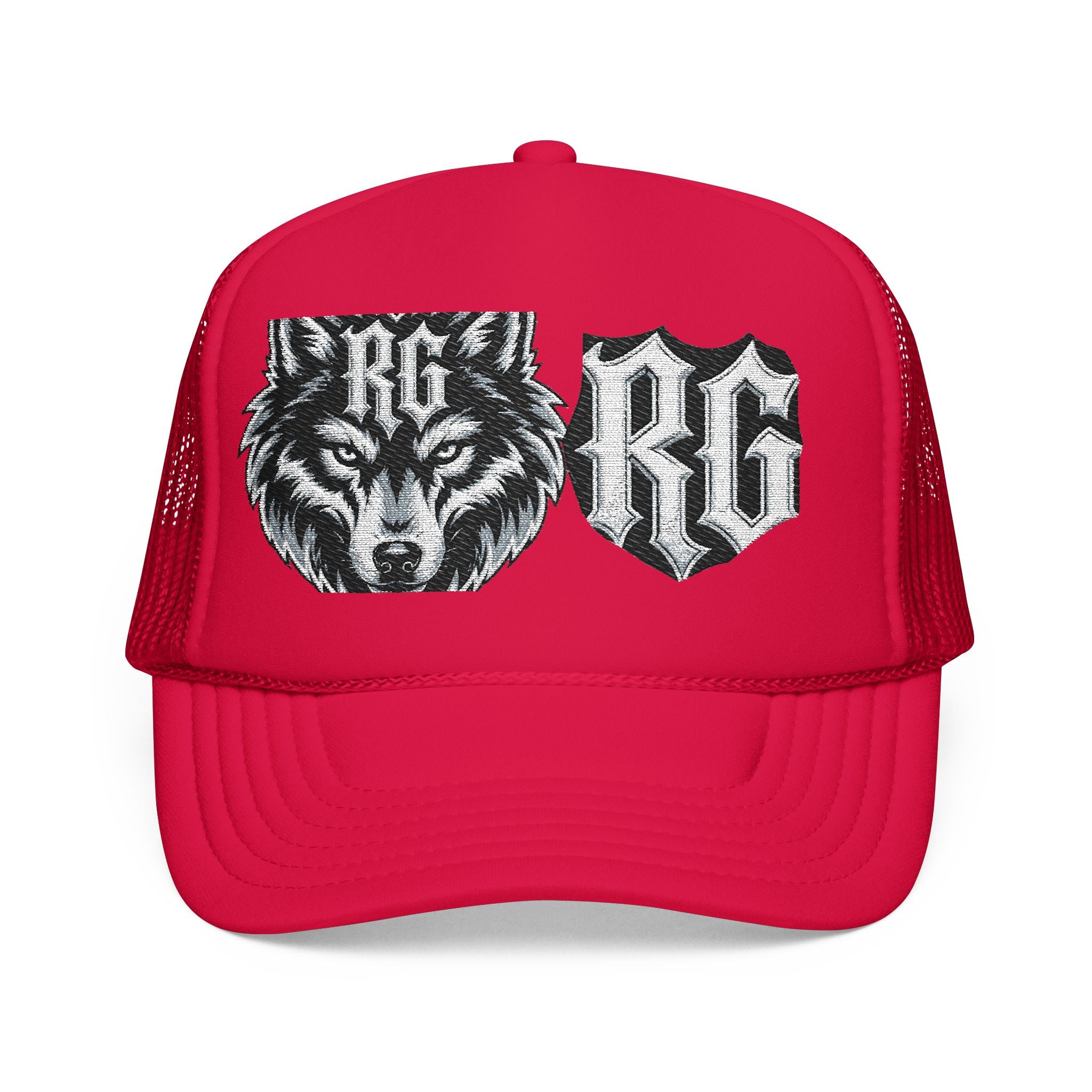 Wolf Patch Trucker Hat — RG Logo Foam Cap
