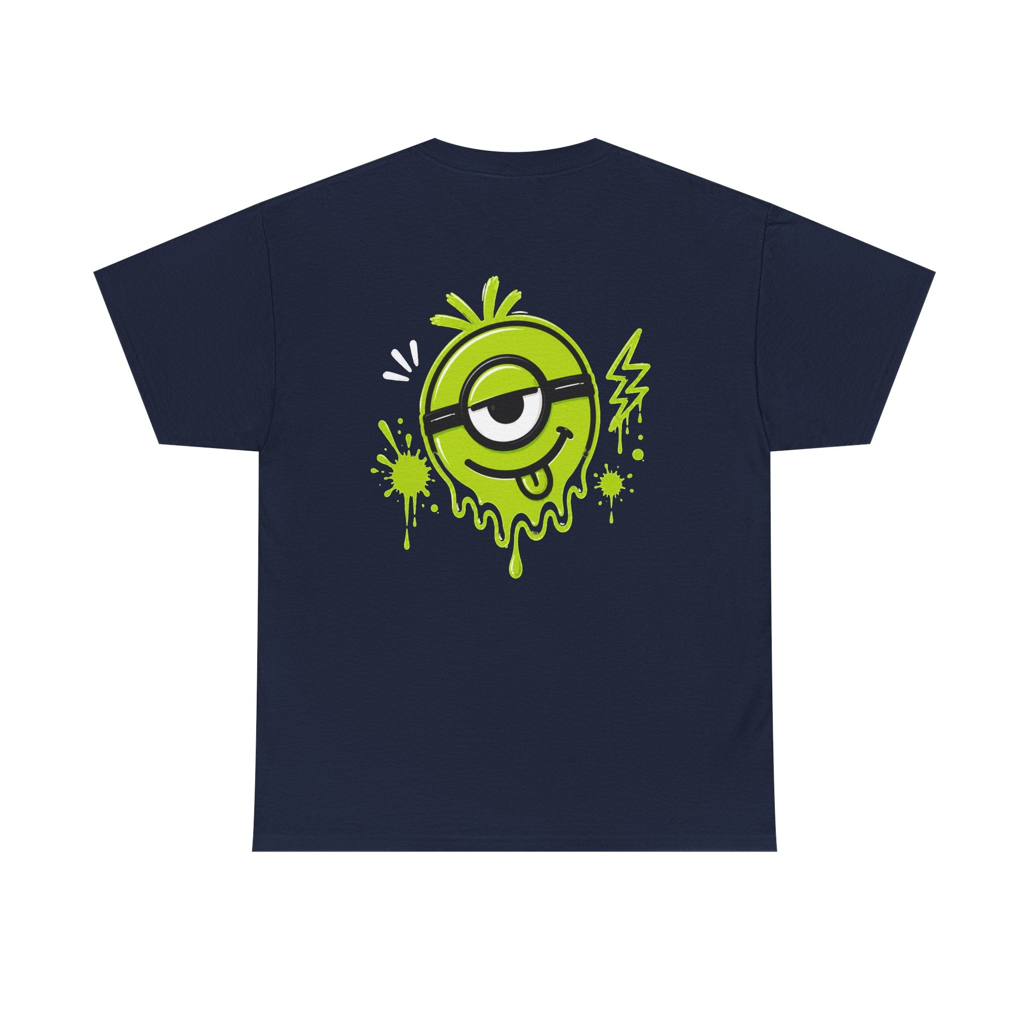 Juicy Graffiti Tee — Neon Green Street Art Graphic T-Shirt