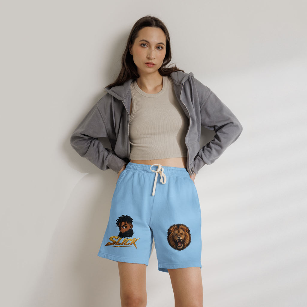 Lion & Slick Graphic Fleece Sweat Shorts