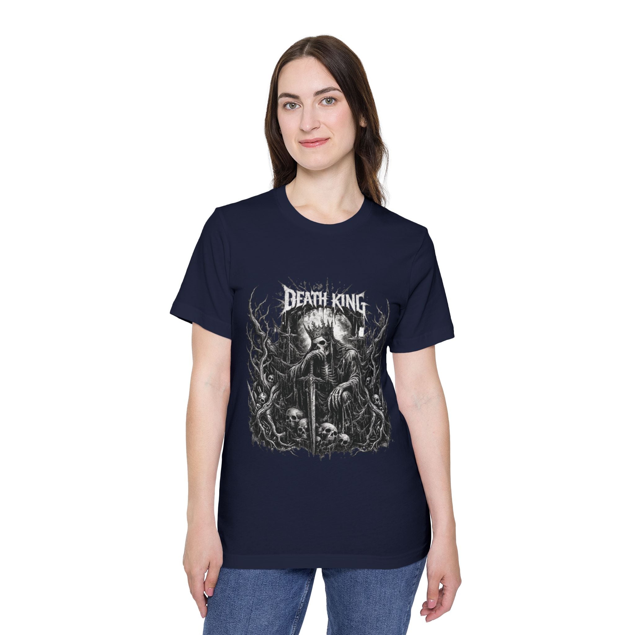 Grim Reaper Forest T-Shirt — Dark Skull Gothic Tee