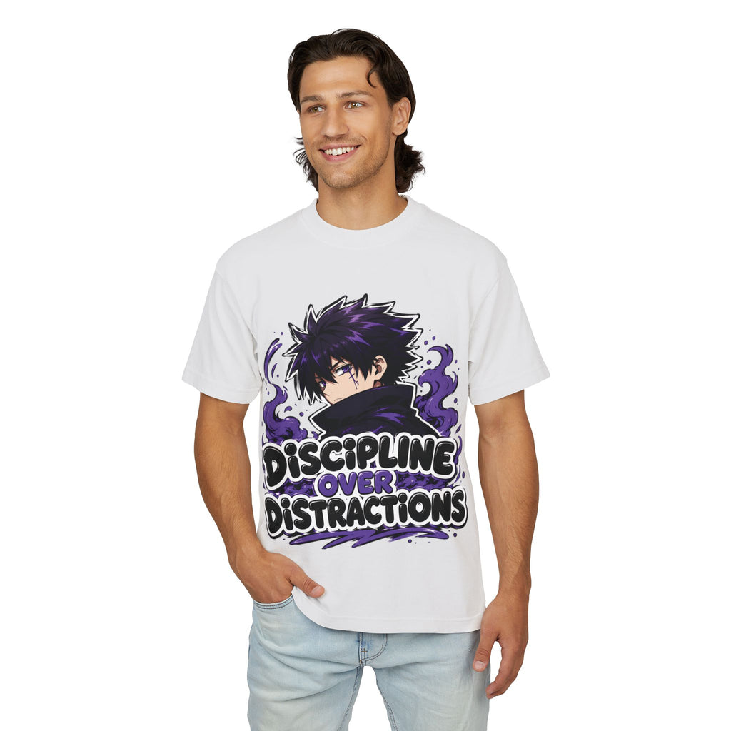 Discipline Over Distractions Graphic Tee — ‘Unbreakable’ Anime-Inspired Streetwear