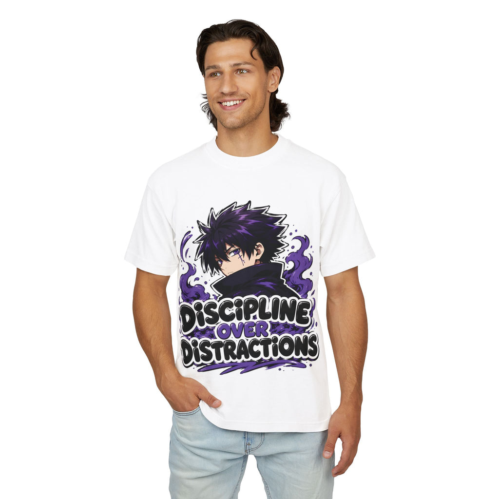 Discipline Over Distractions Graphic Tee — ‘Unbreakable’ Anime-Inspired Streetwear