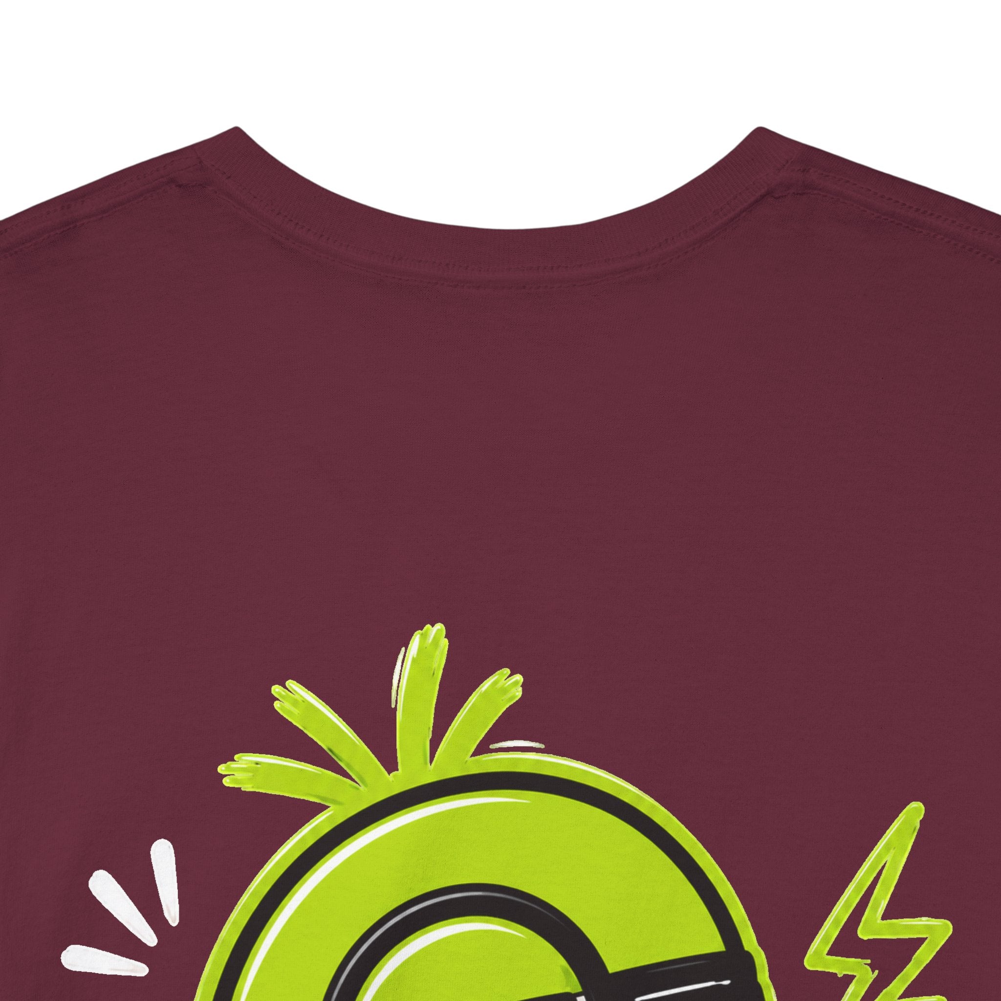Juicy Graffiti Tee — Neon Green Street Art Graphic T-Shirt