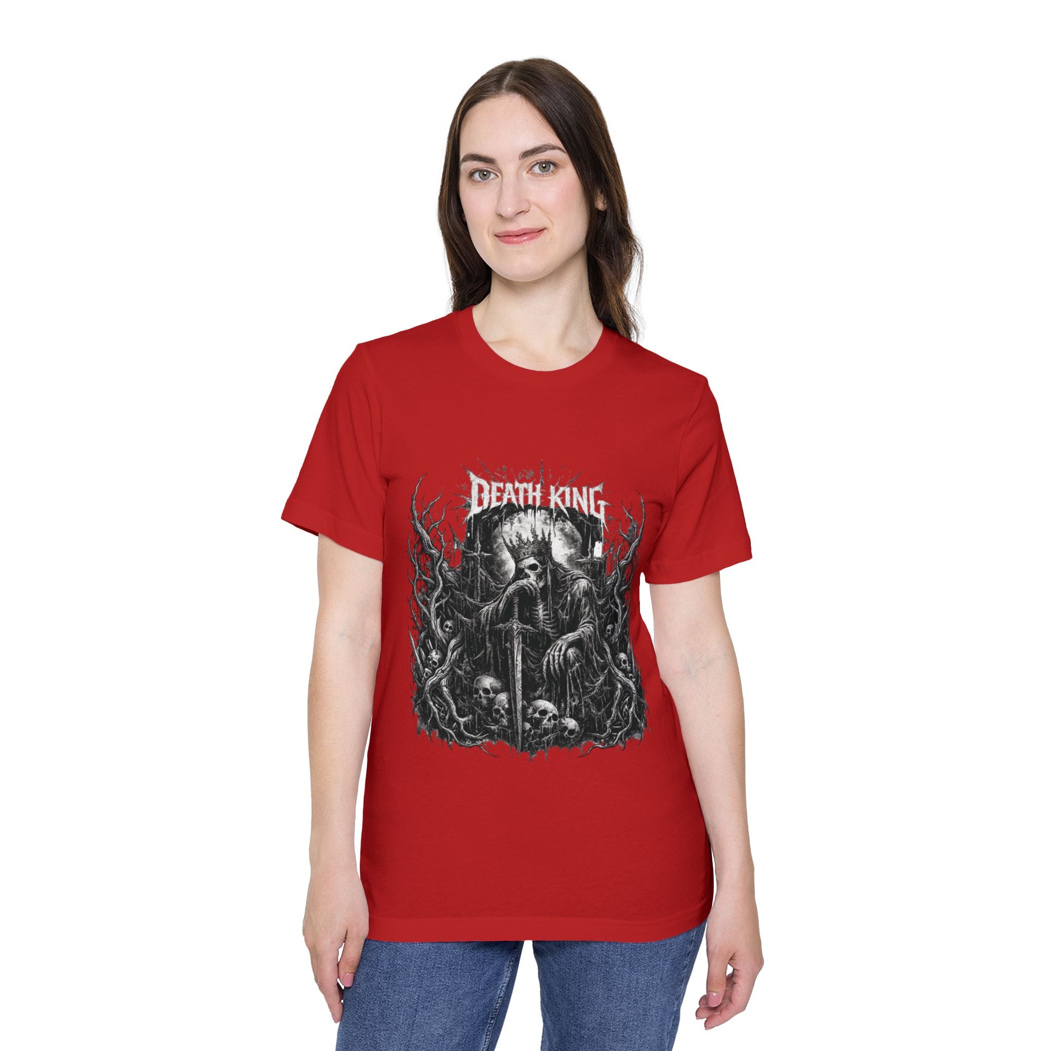 Grim Reaper Forest T-Shirt — Dark Skull Gothic Tee