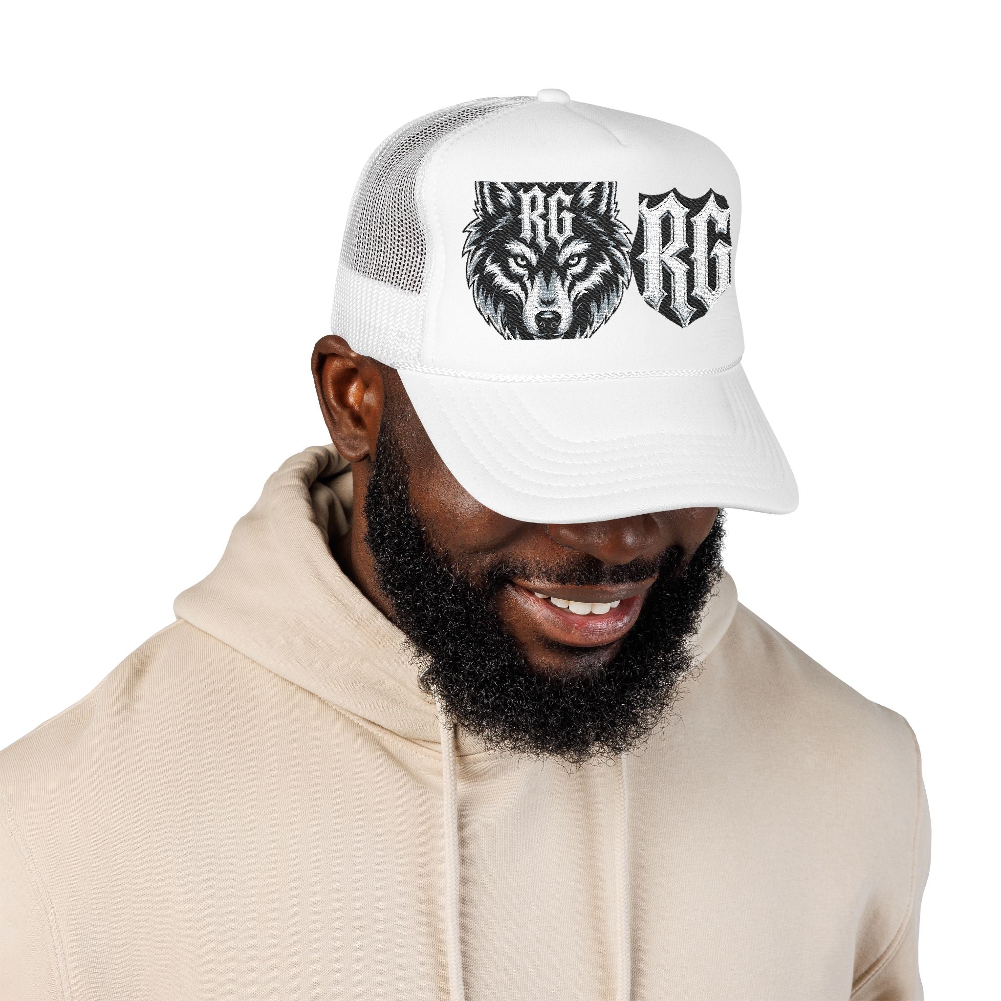 Wolf Patch Trucker Hat — RG Logo Foam Cap
