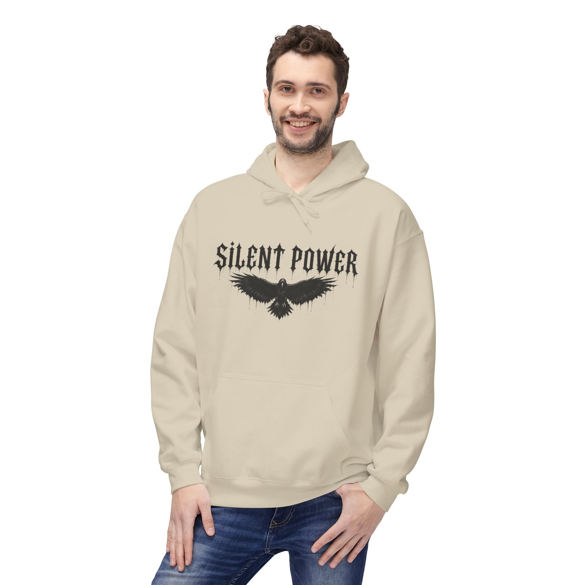 Silent Power Hoodie — Lion Crest Graphic Pullover