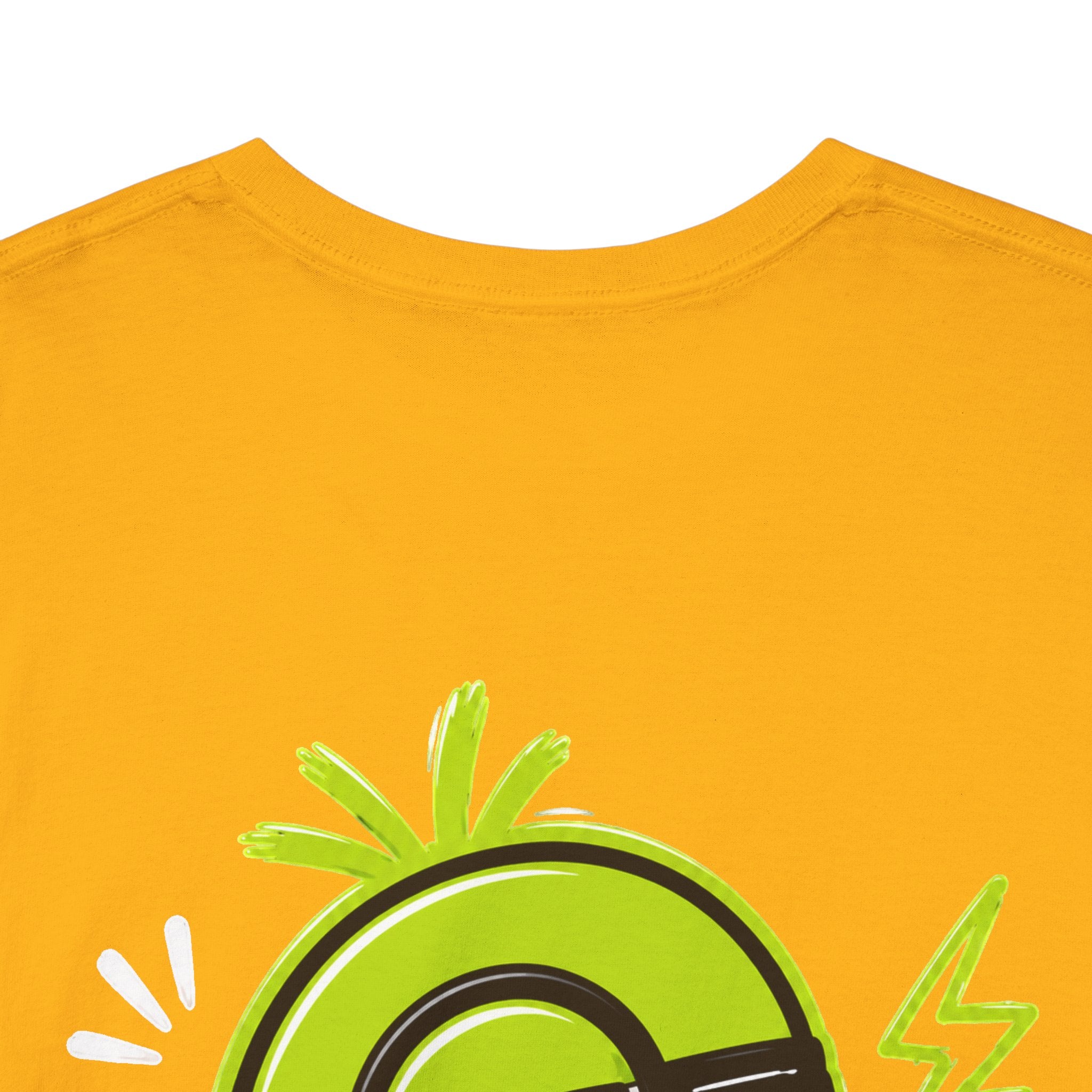 Juicy Graffiti Tee — Neon Green Street Art Graphic T-Shirt
