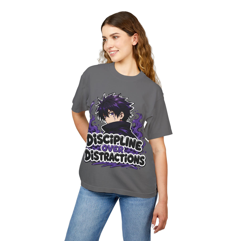 Discipline Over Distractions Graphic Tee — ‘Unbreakable’ Anime-Inspired Streetwear