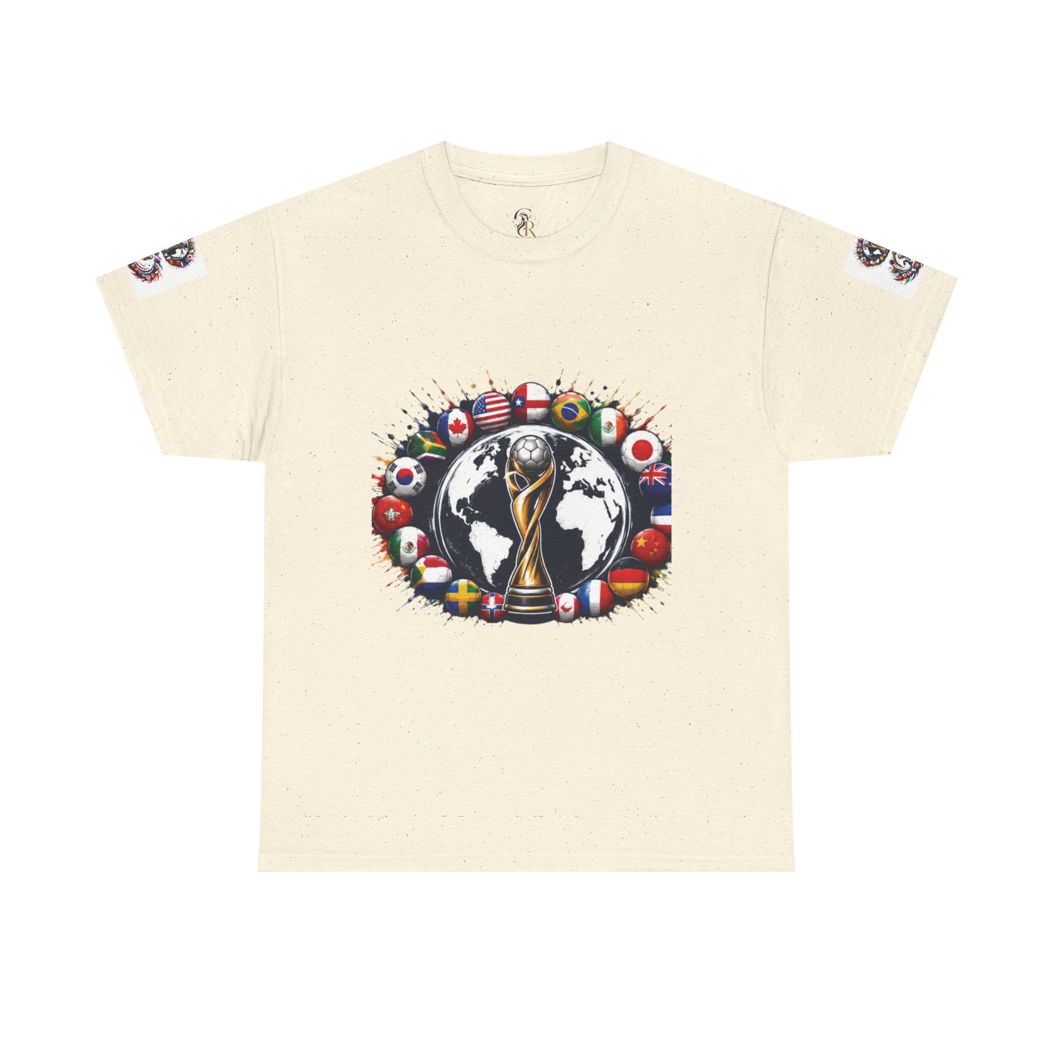 World Cup Trophy Tee — International Soccer Flags Graphic T-Shirt