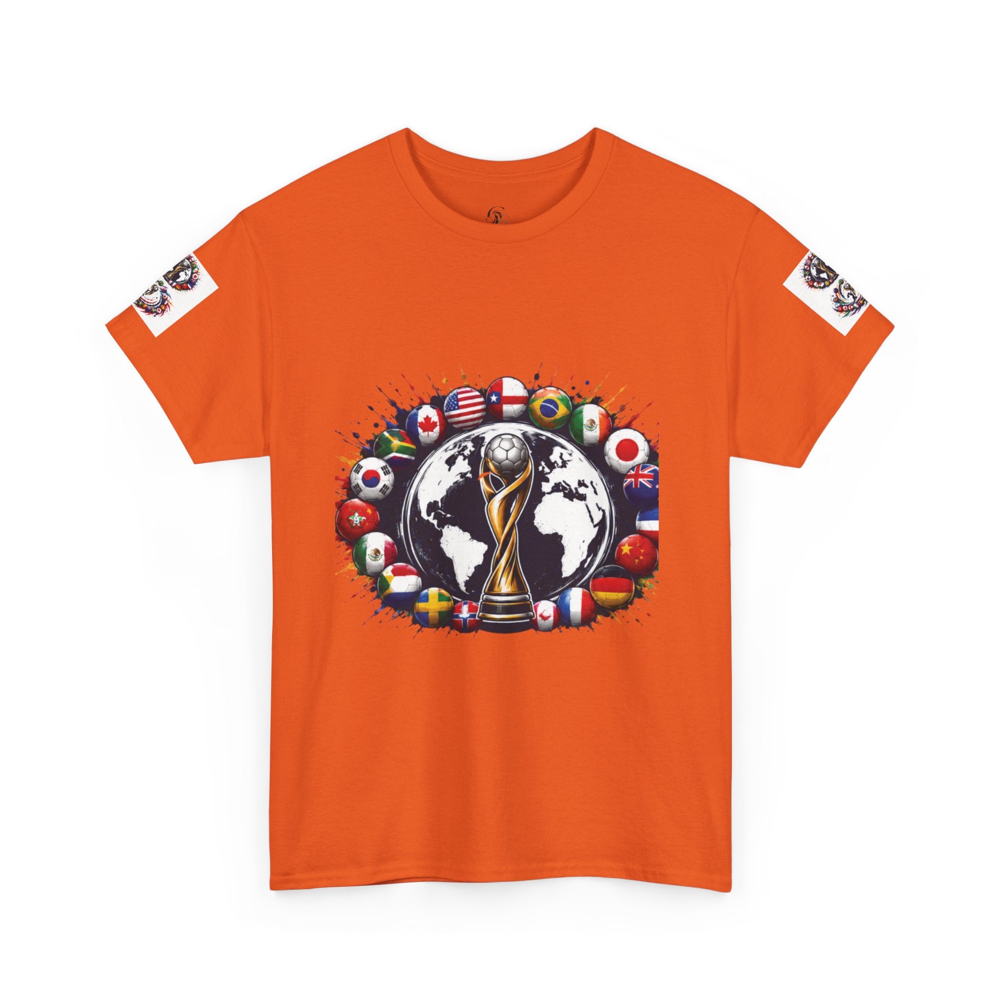 World Cup Trophy Tee — International Soccer Flags Graphic T-Shirt