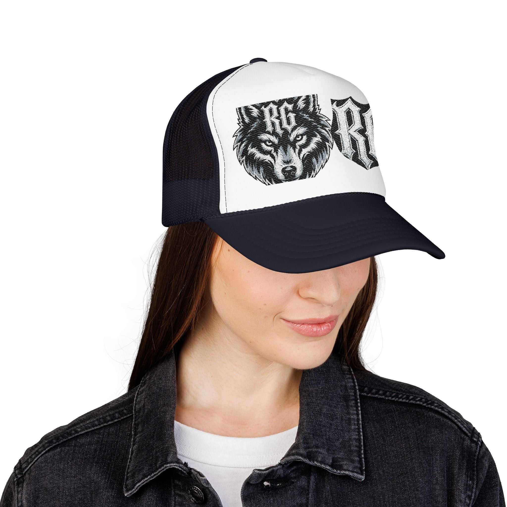 Wolf Patch Trucker Hat — RG Logo Foam Cap