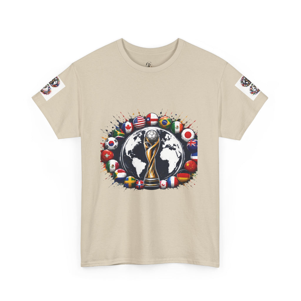 World Cup Trophy Tee — International Soccer Flags Graphic T-Shirt