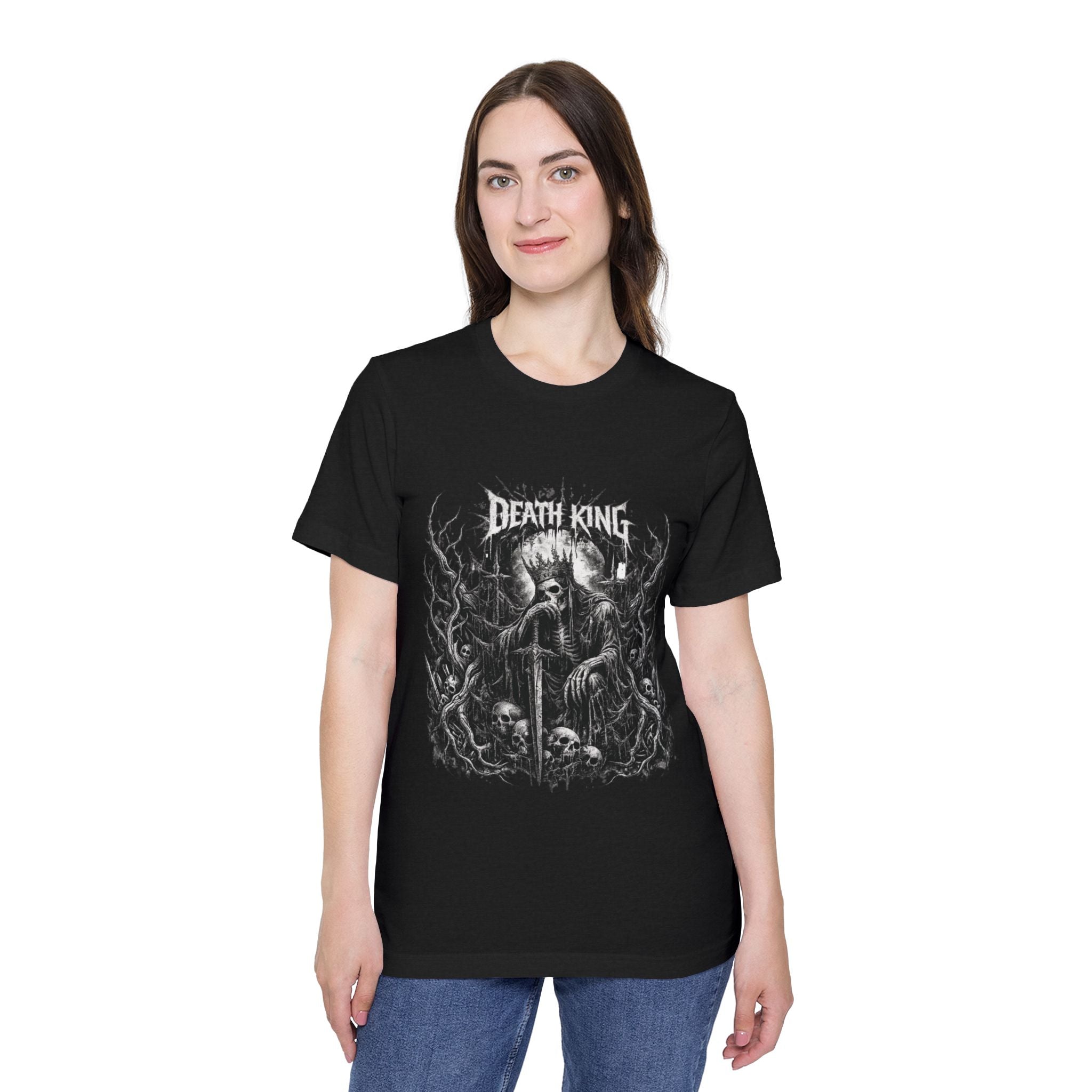 Grim Reaper Forest T-Shirt — Dark Skull Gothic Tee