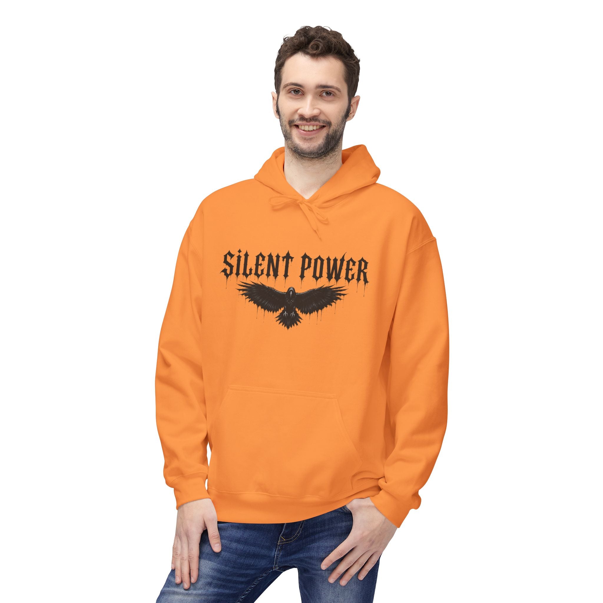 Silent Power Hoodie — Lion Crest Graphic Pullover