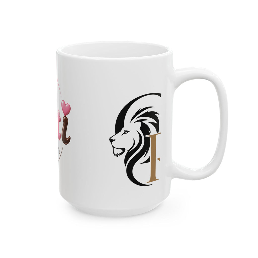 Canti Bakery Ceramic Mug — Cute Pink Cake Design (11oz & 15oz)