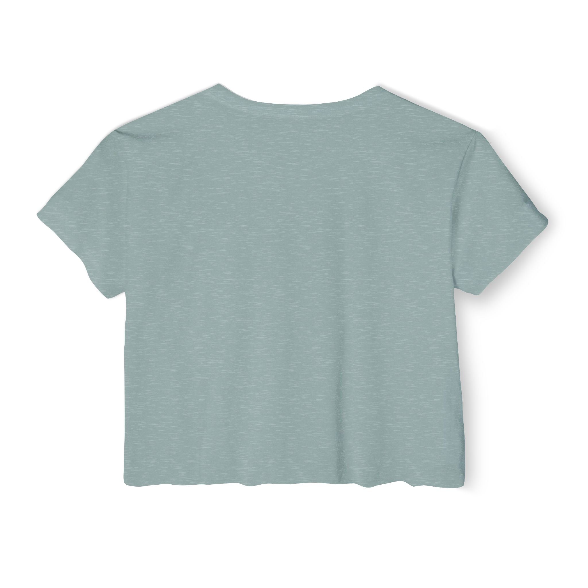 Crop Top — "I Reflect Your Vibe" Feminine Festival Graphic Tee