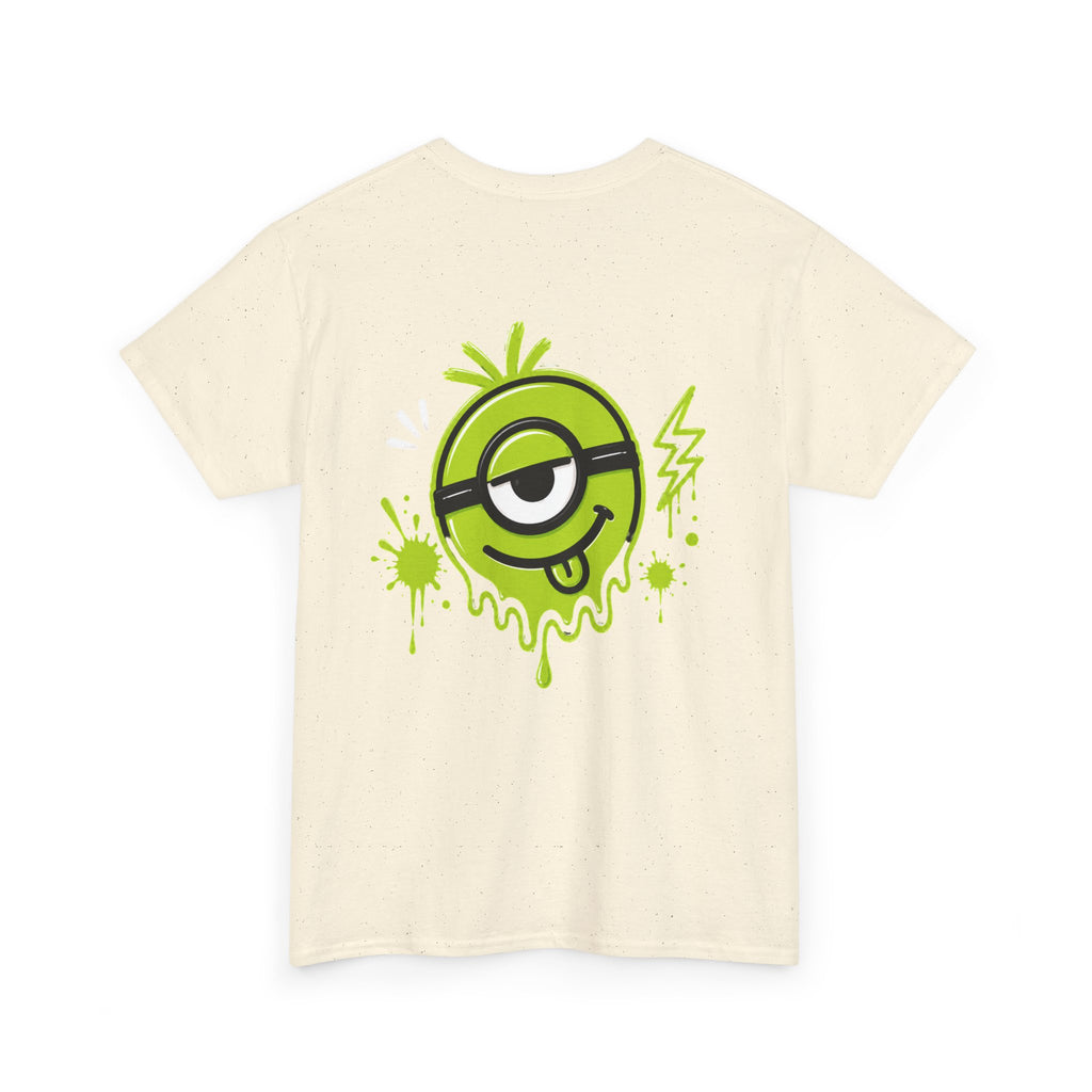 Juicy Graffiti Tee — Neon Green Street Art Graphic T-Shirt