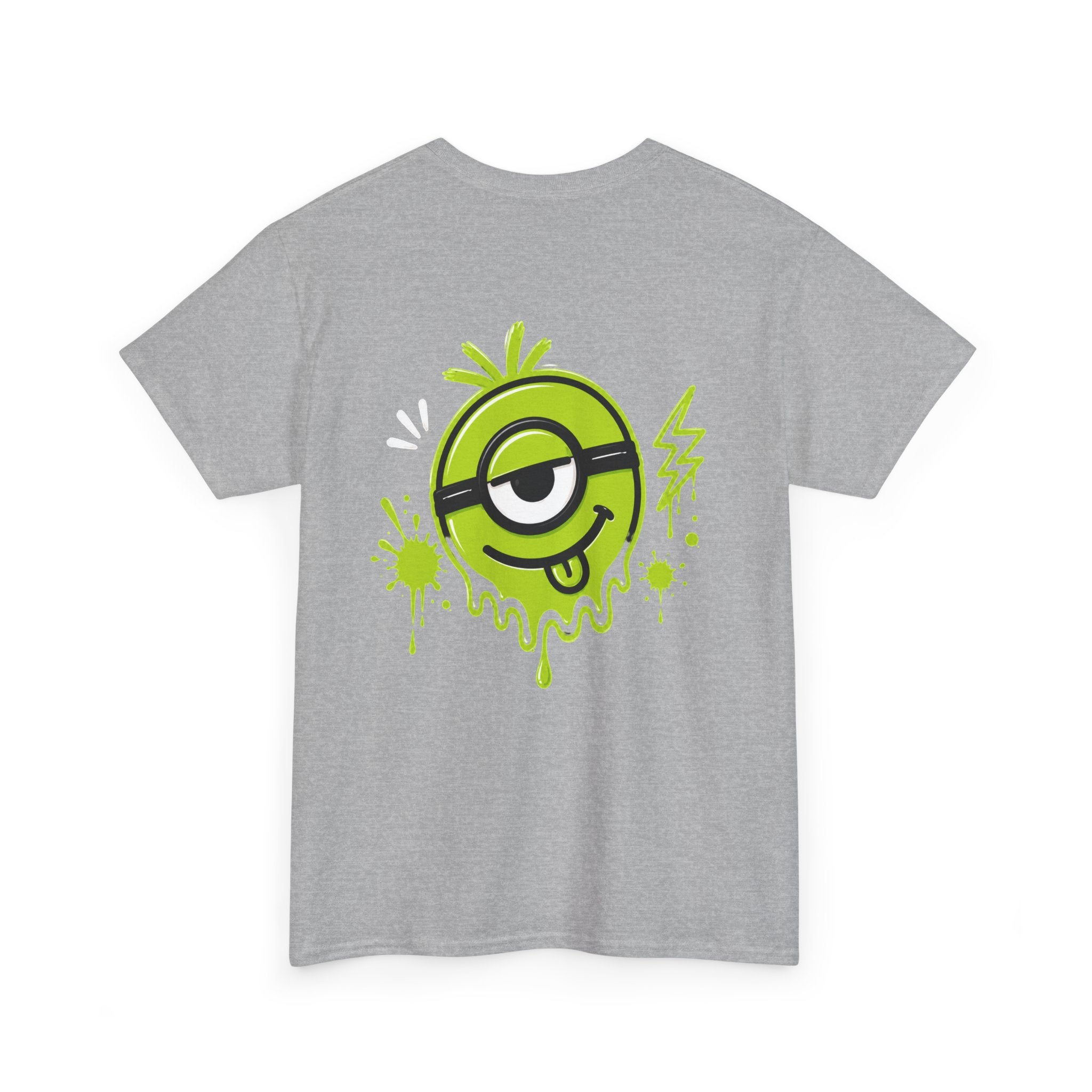 Juicy Graffiti Tee — Neon Green Street Art Graphic T-Shirt