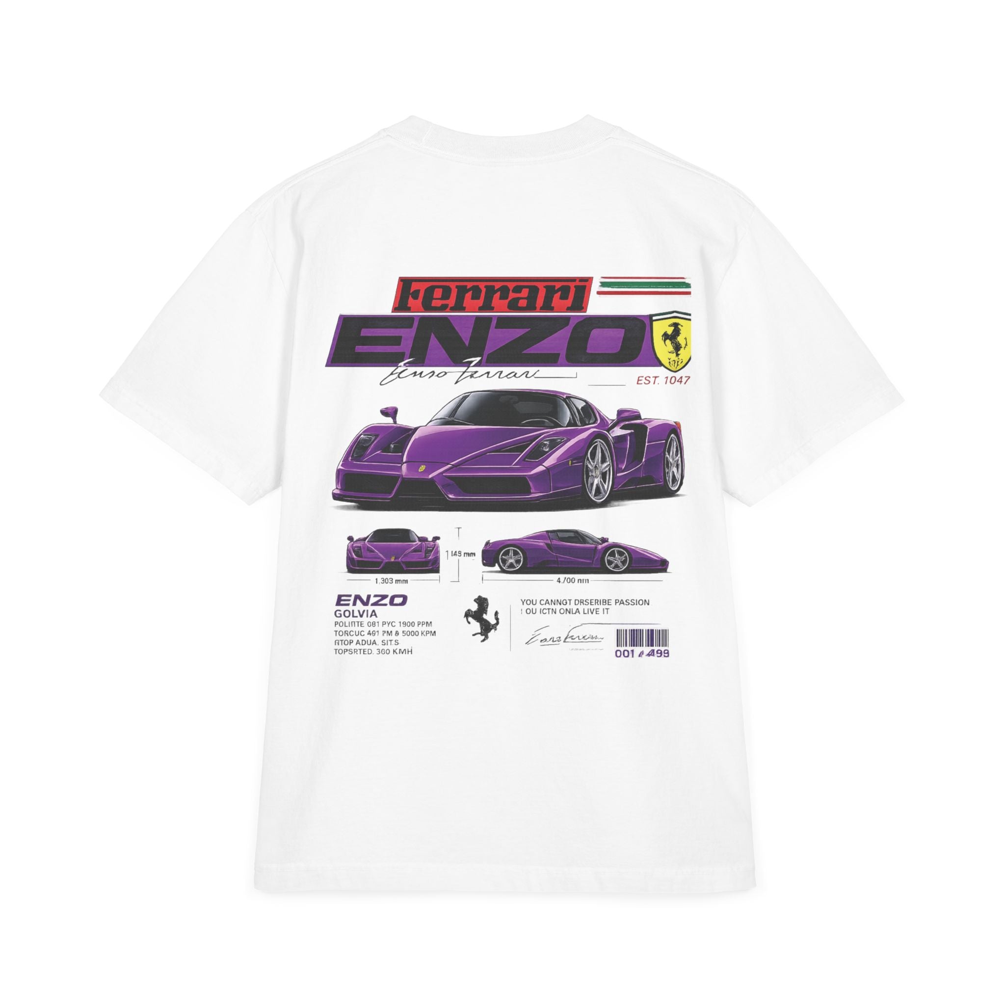 Graphic Tee — Purple Streetwear Car & Character Design