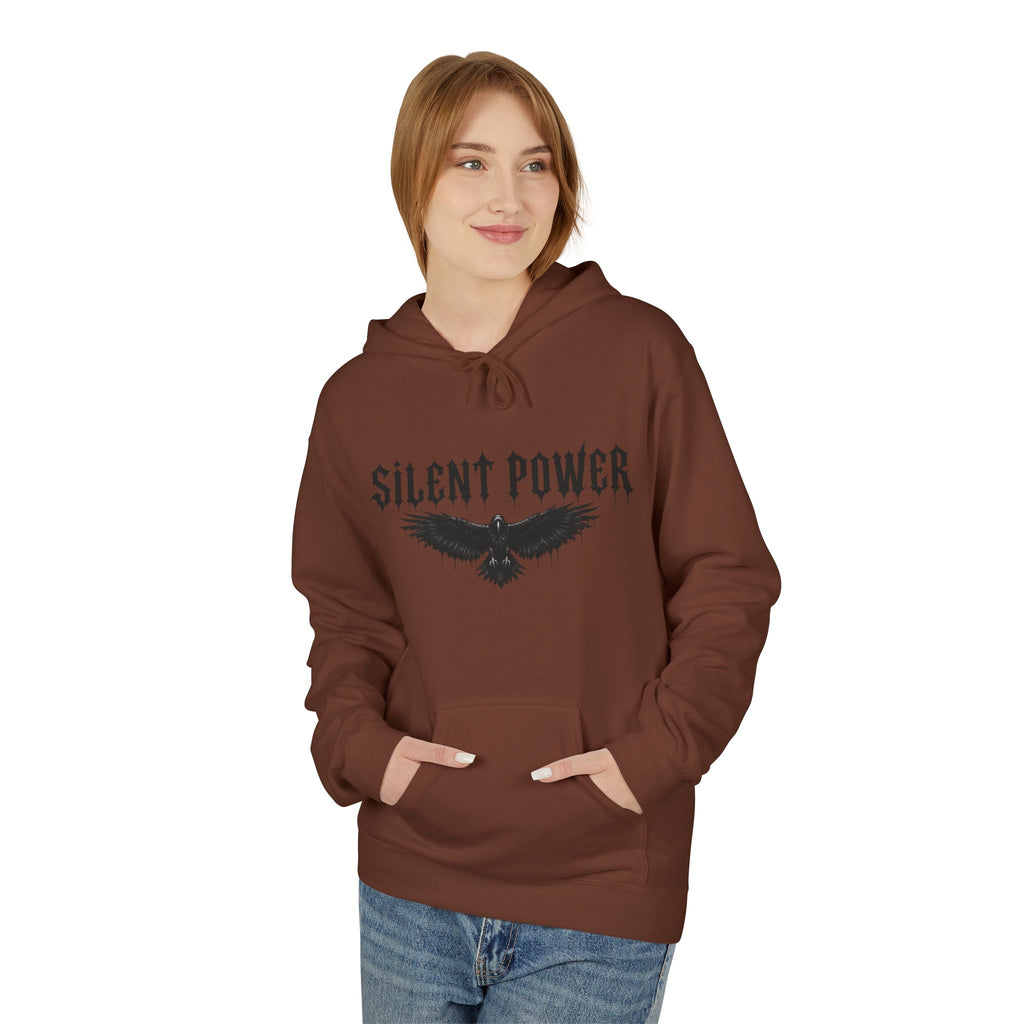 Silent Power Hoodie — Lion Crest Graphic Pullover