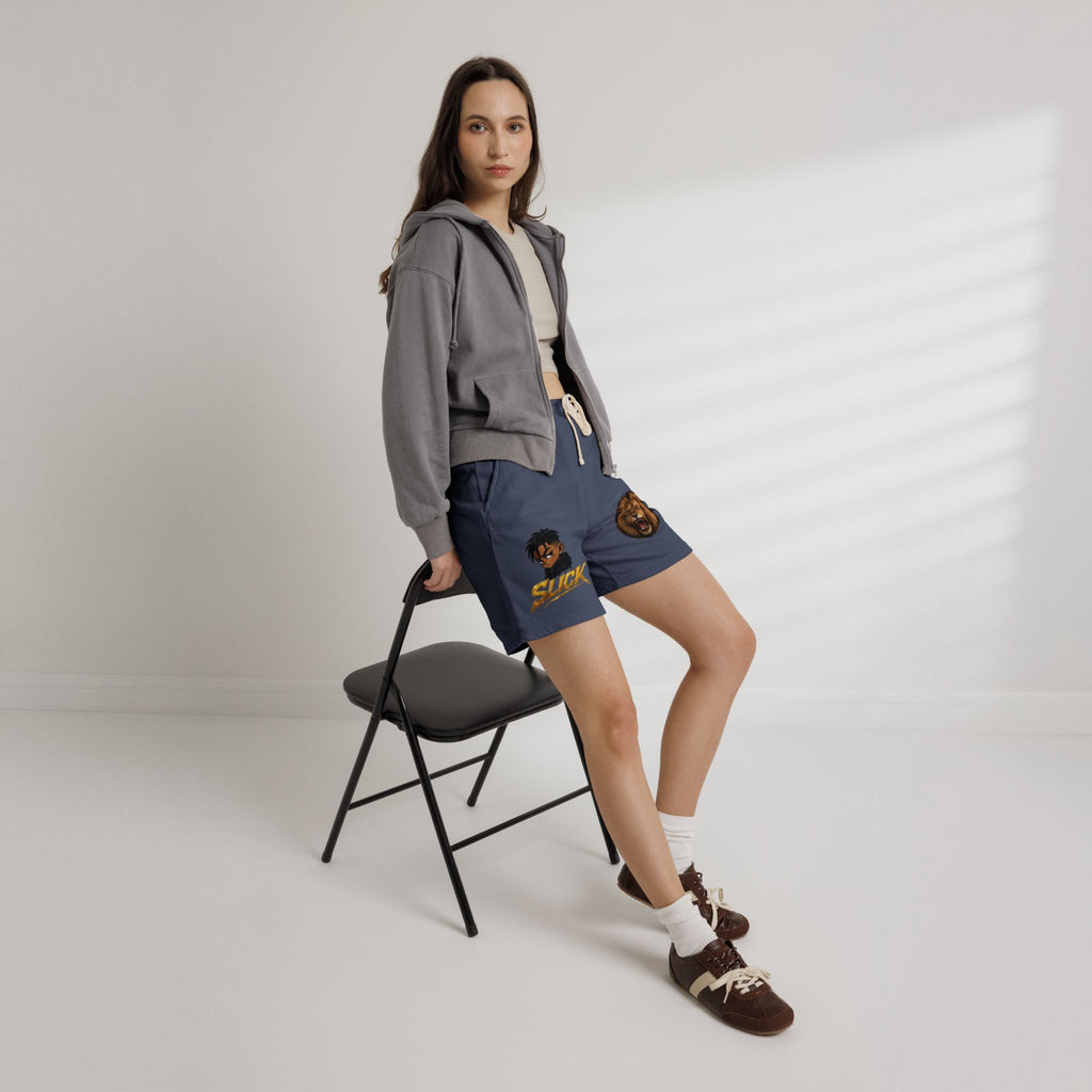Lion & Slick Graphic Fleece Sweat Shorts