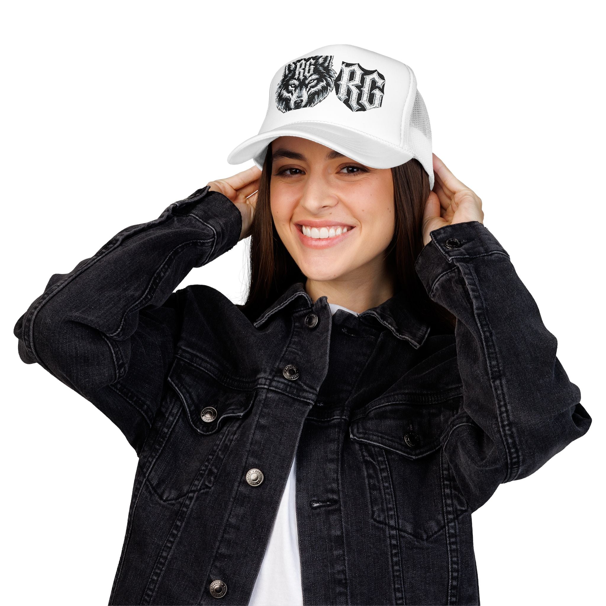 Wolf Patch Trucker Hat — RG Logo Foam Cap