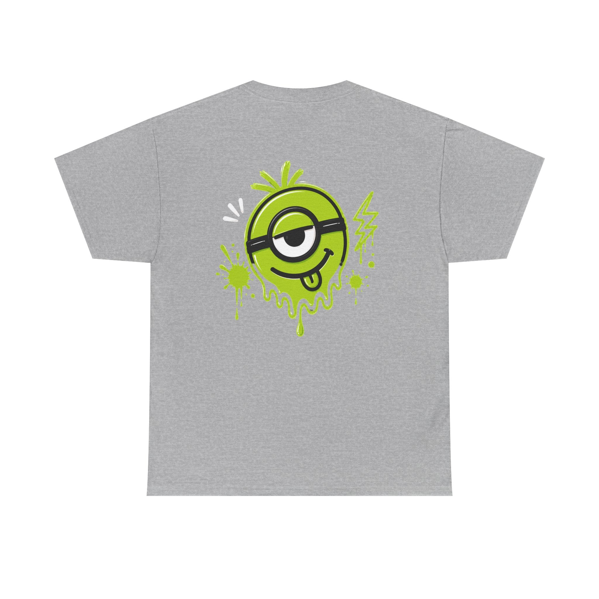 Juicy Graffiti Tee — Neon Green Street Art Graphic T-Shirt