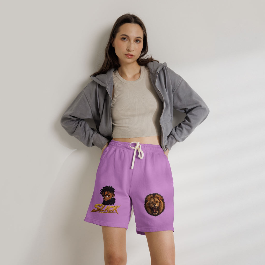 Lion & Slick Graphic Fleece Sweat Shorts